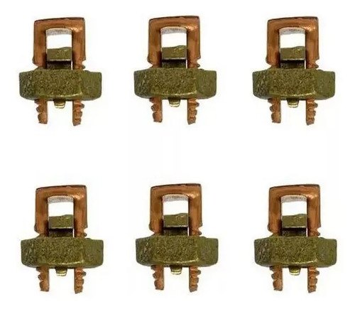 Kit com 50 unidades - Kit 50 Conectores Fendido 16mm Split Bolt Cobre