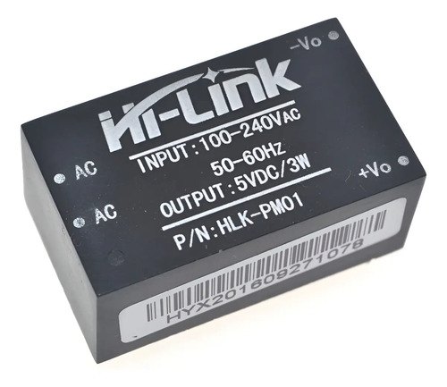 Unidade - Fonte de Alimentação HLK-PM01 5 V/3 W Hi-link Módulo AC/dc