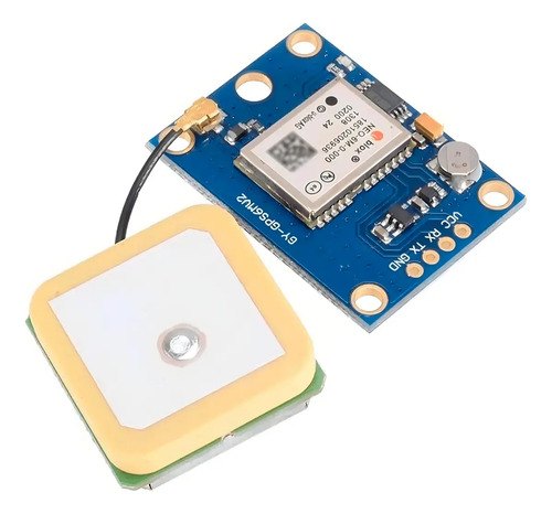 Unidade - Módulo GPS Ublox Casa da Robótica Gy-gps6mv2 Antena Cerâmica Arduino